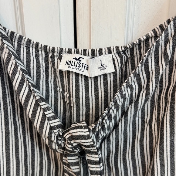 Hollister Women's Black and White Striped Camisole Size Large - Picture 2 of 5